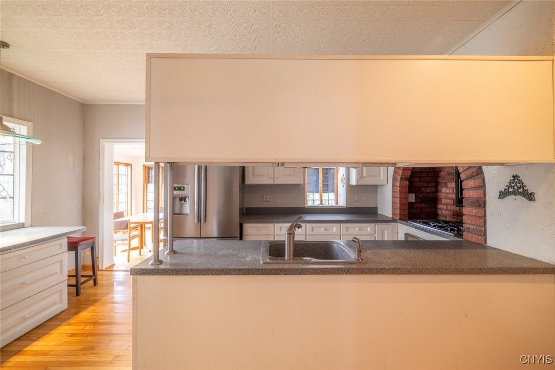 Interior, Kitchen, Wood Texture Flooring