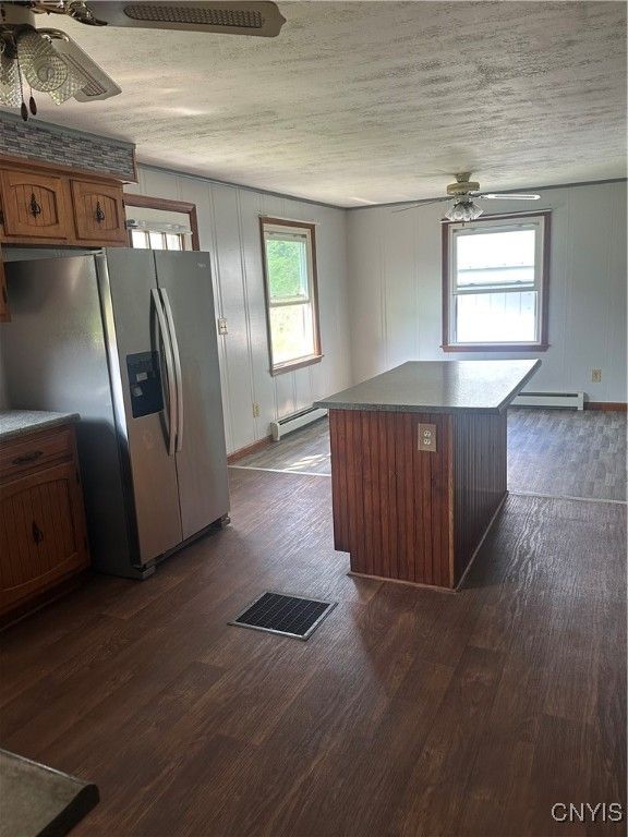 Interior, Kitchen, Wood Texture Flooring