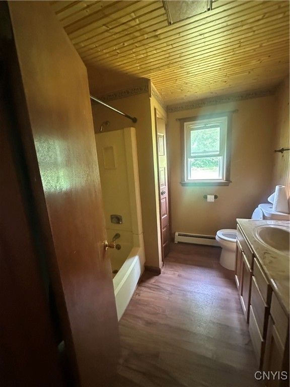 Bathroom, Interior, Wooden Ceilings, Wood Texture Flooring