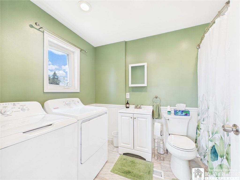 Bathroom, Interior, Recessed Lighting, Washer