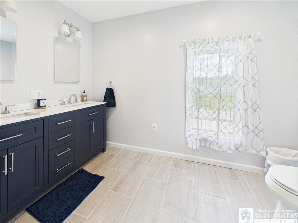 Bathroom, Dual Sink Vanities, Interior, Wood Texture Flooring