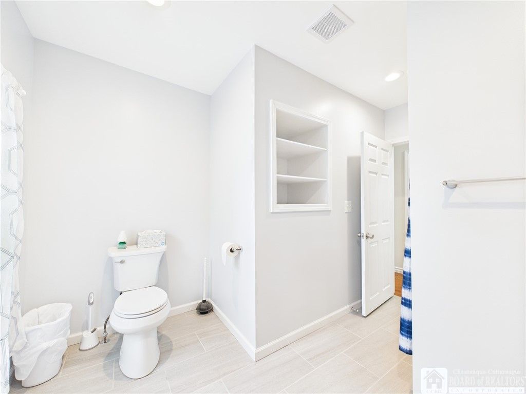 Bathroom, Interior, Recessed Lighting, Wood Texture Flooring