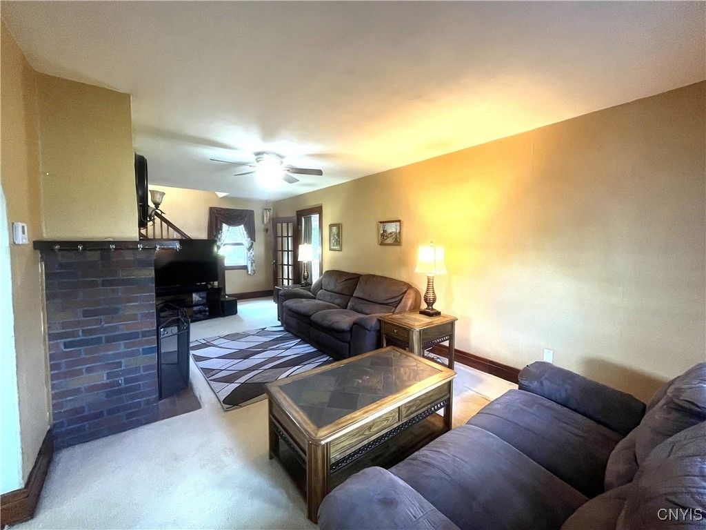 Fireplace, Interior, Living room, Stone Walls