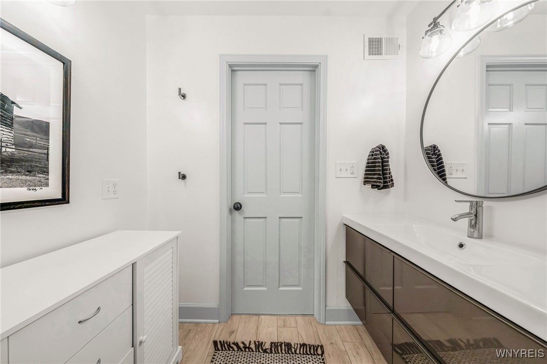 Bathroom, Interior, Wood Texture Flooring