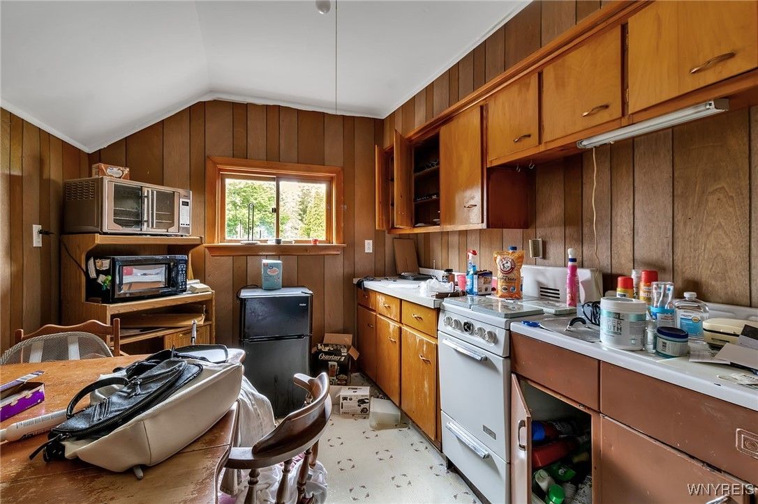 Interior, Kitchen, Wooden Walls