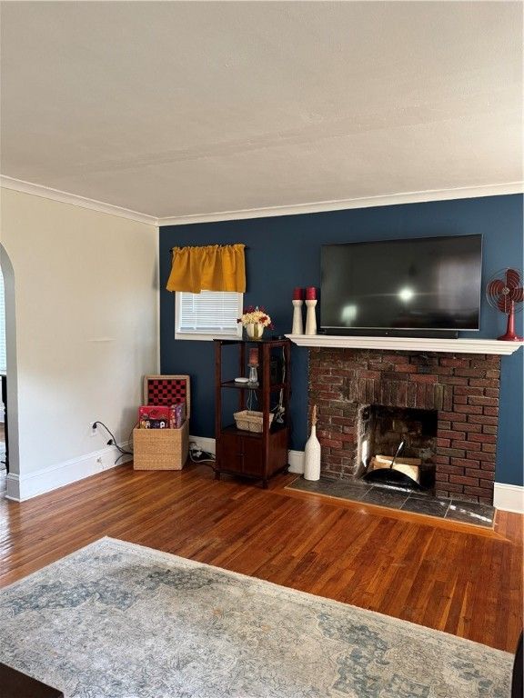 Fireplace, Interior, Wood Texture Flooring