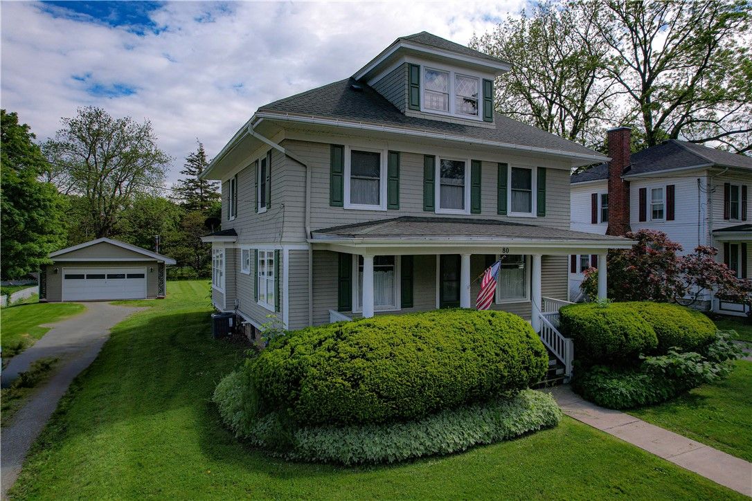 Detached Garage, Exterior, Facade, American Foursquare