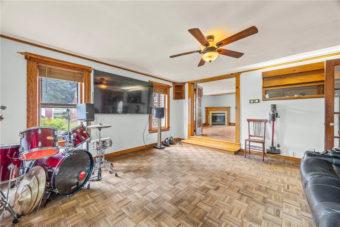 Fireplace, Interior, Wood Texture Flooring