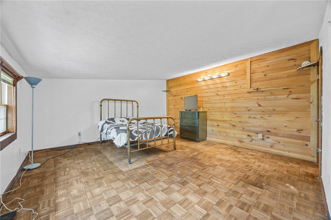 Bedroom, Interior, Wood Texture Flooring, Wooden Walls