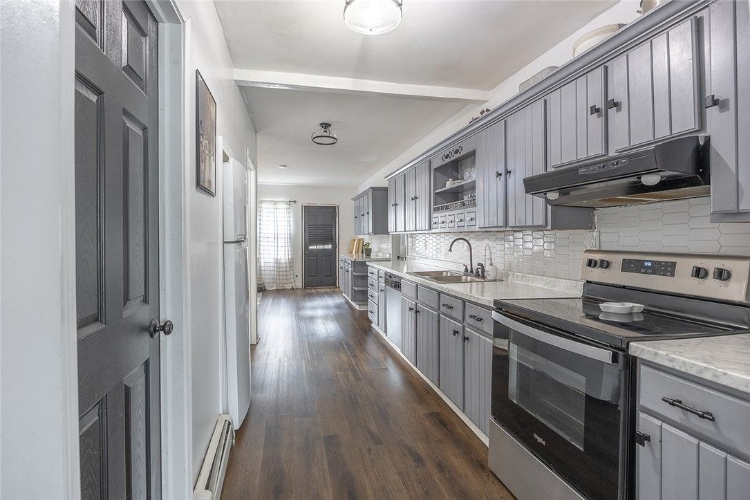 Interior, Kitchen, Wood Texture Flooring