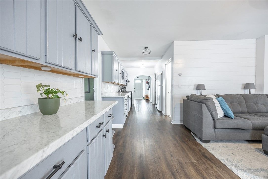 Interior, Kitchen, Living room, Wood Texture Flooring