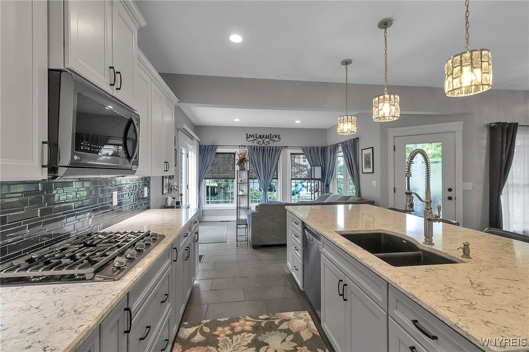 Interior, Kitchen, Pendant Lights, Recessed Lighting