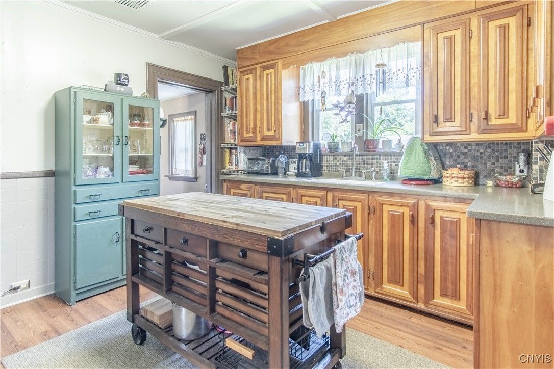 Interior, Kitchen, Wood Texture Flooring