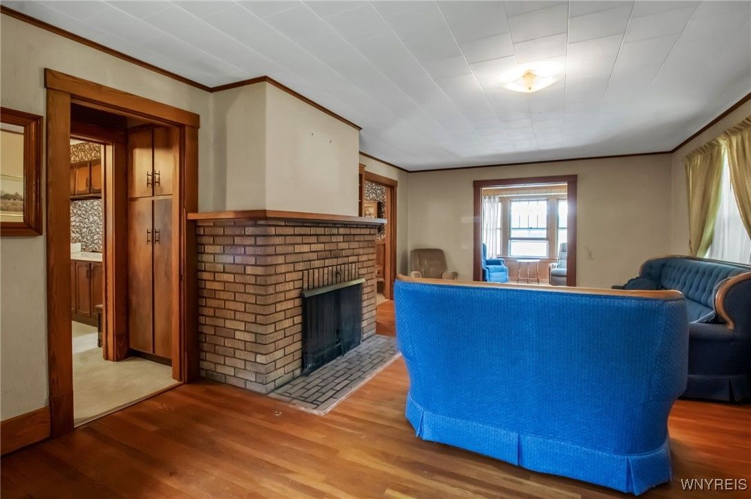 Fireplace, Interior, Wood Texture Flooring