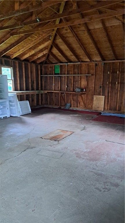 Empty room, Interior, Wooden Beams, Wooden Ceilings, Wooden Walls