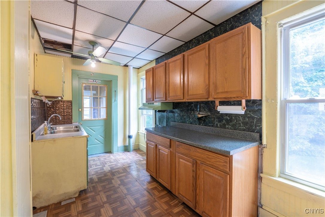 Interior, Kitchen, Wood Texture Flooring