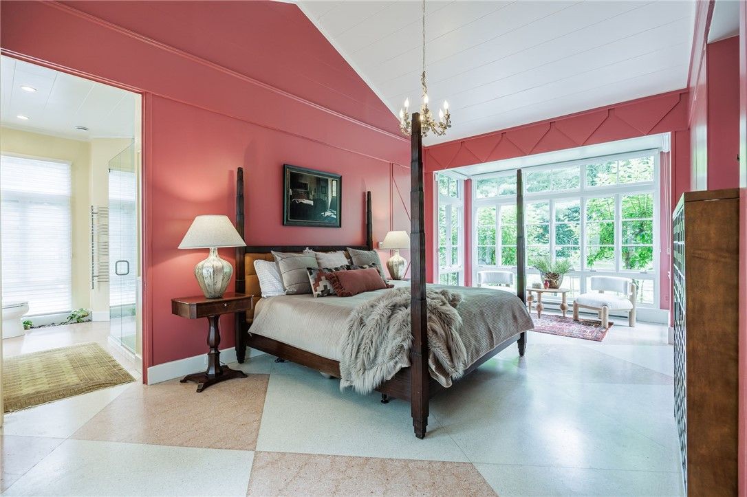 Bedroom, Chandelier, Interior, Recessed Lighting