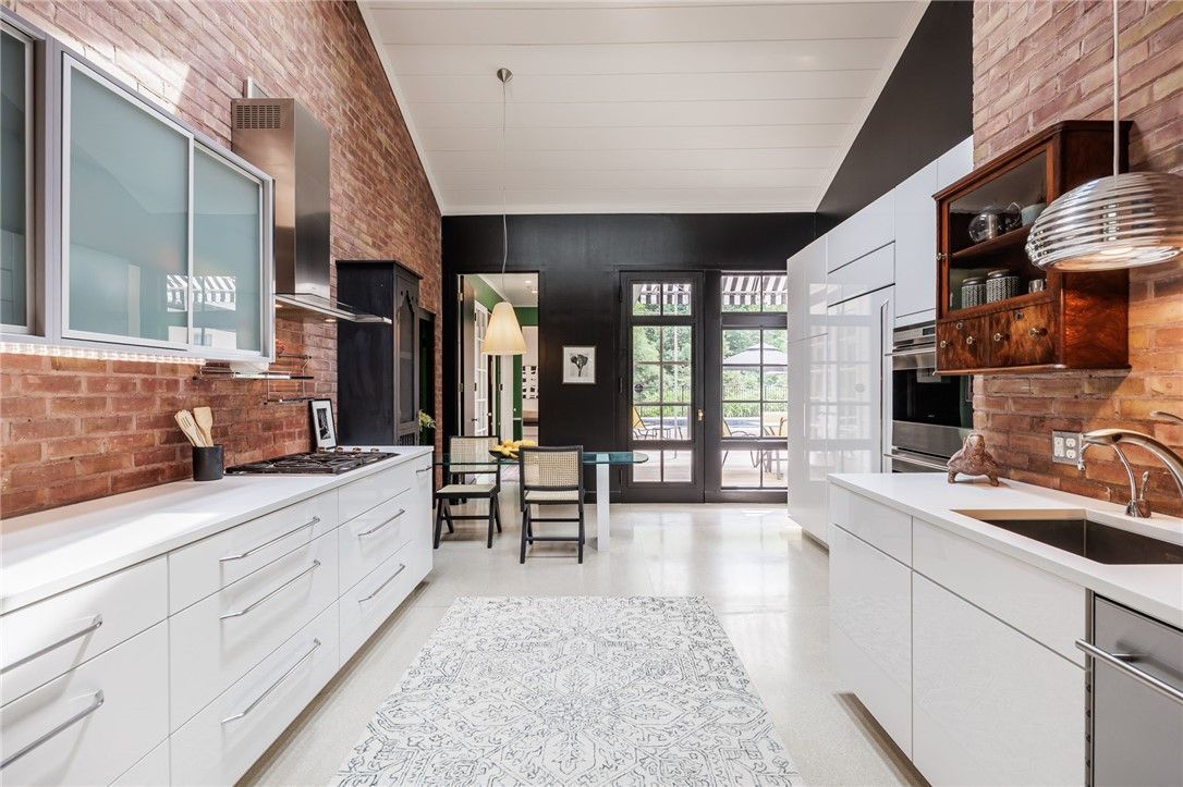 Interior, Kitchen, Pendant Lights, Stainless Steel Appliances