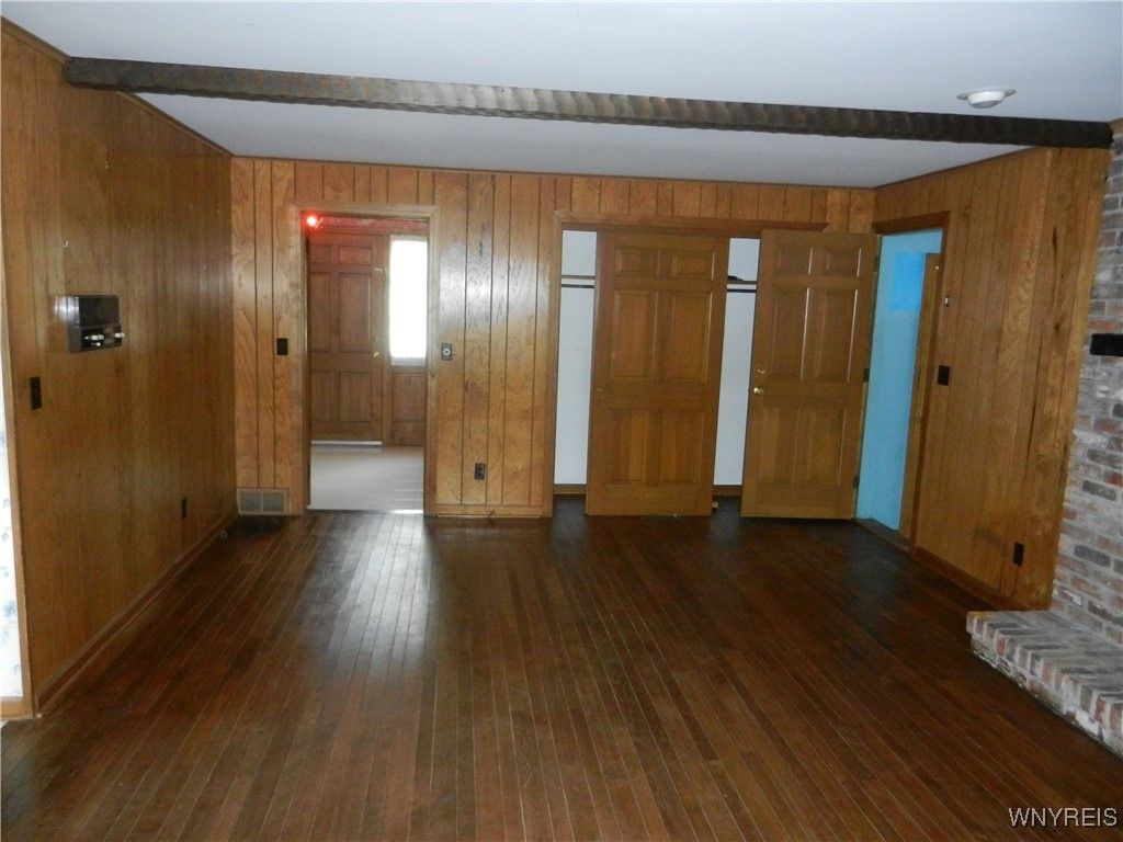 Empty room, Interior, Wood Texture Flooring, Wooden Walls