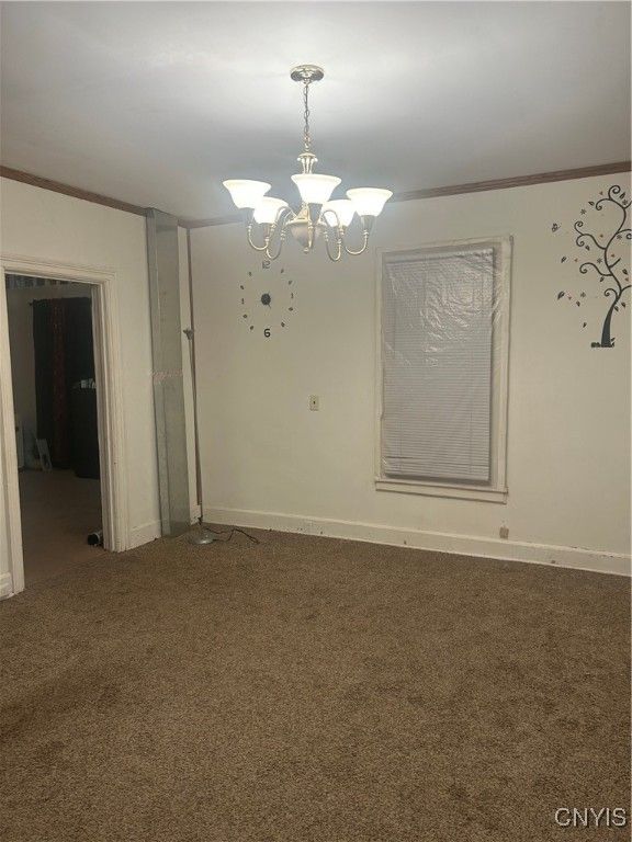 Chandelier, Empty room, Interior