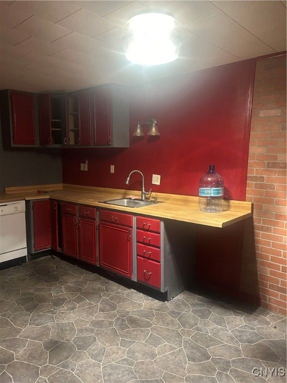 Interior, Kitchen, Stone Walls