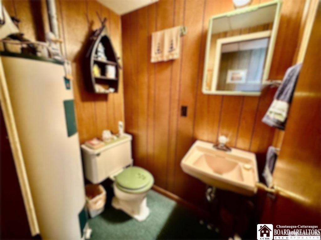 Bathroom, Interior, Wooden Walls