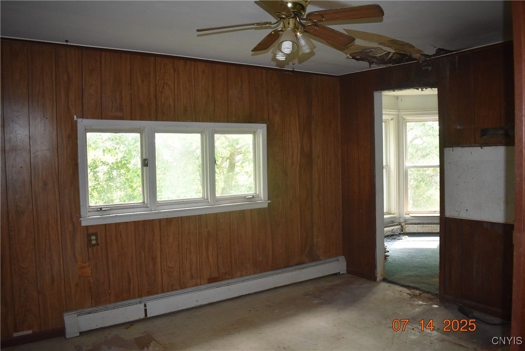 Empty room, Interior, Wooden Walls