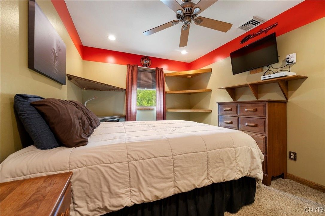 Bedroom, Interior, Recessed Lighting