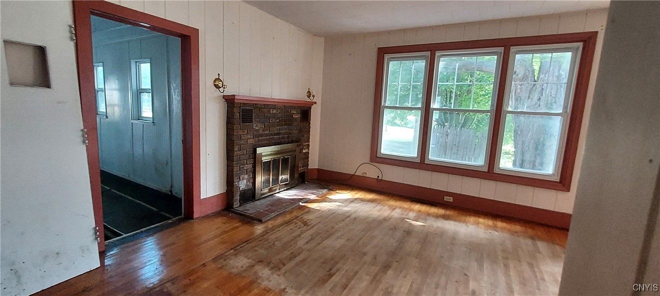 Fireplace, Interior, Wood Texture Flooring