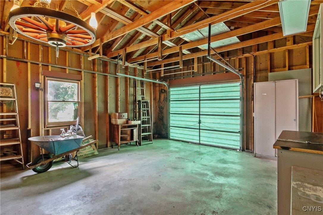 Garage, Interior, Wooden Beams, Wooden Ceilings, Wooden Walls