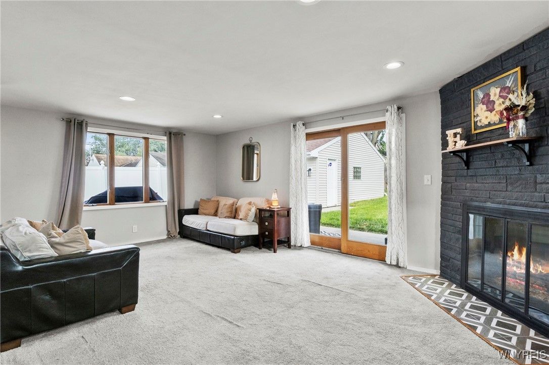 Bedroom, Fireplace, Interior, Recessed Lighting