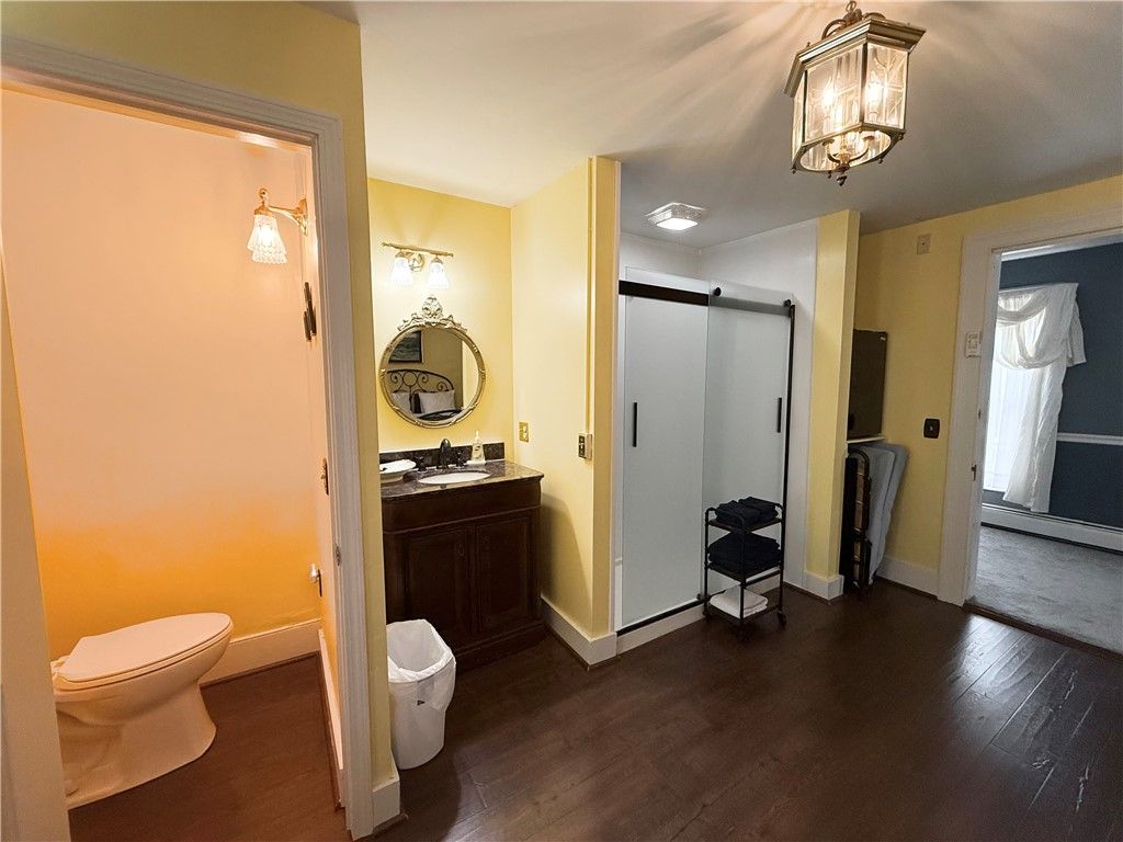 Bathroom, Interior, Wood Texture Flooring