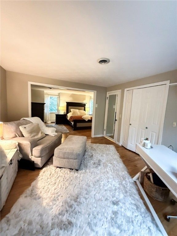 Bedroom, Interior, Wood Texture Flooring