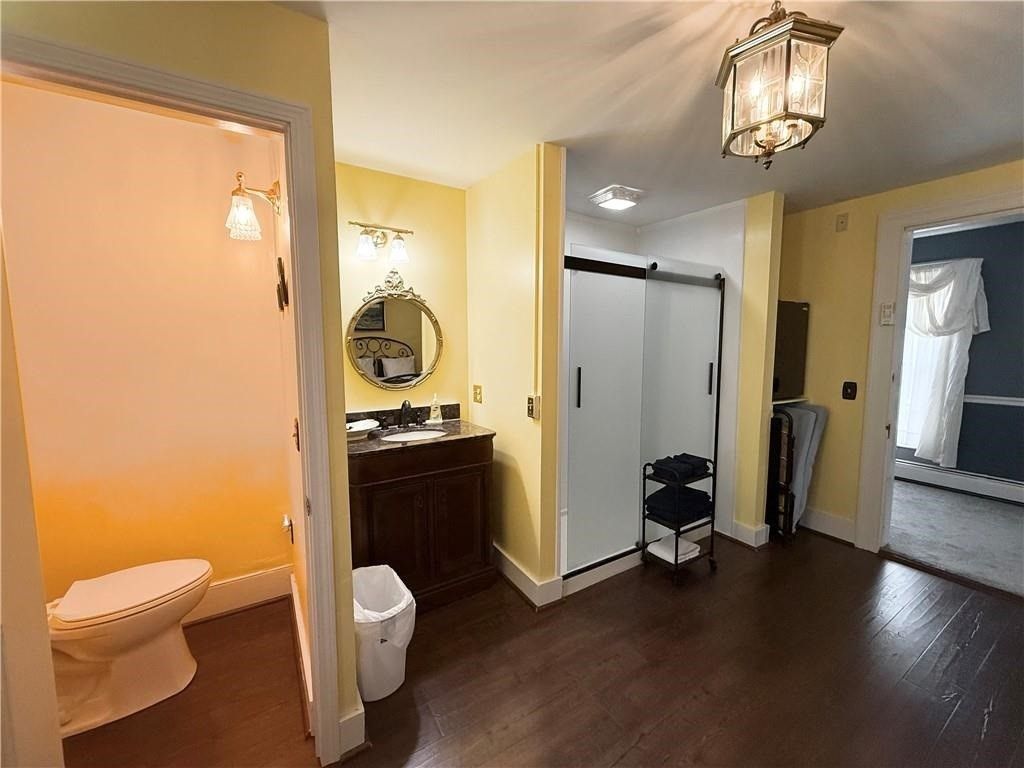 Bathroom, Interior, Wood Texture Flooring