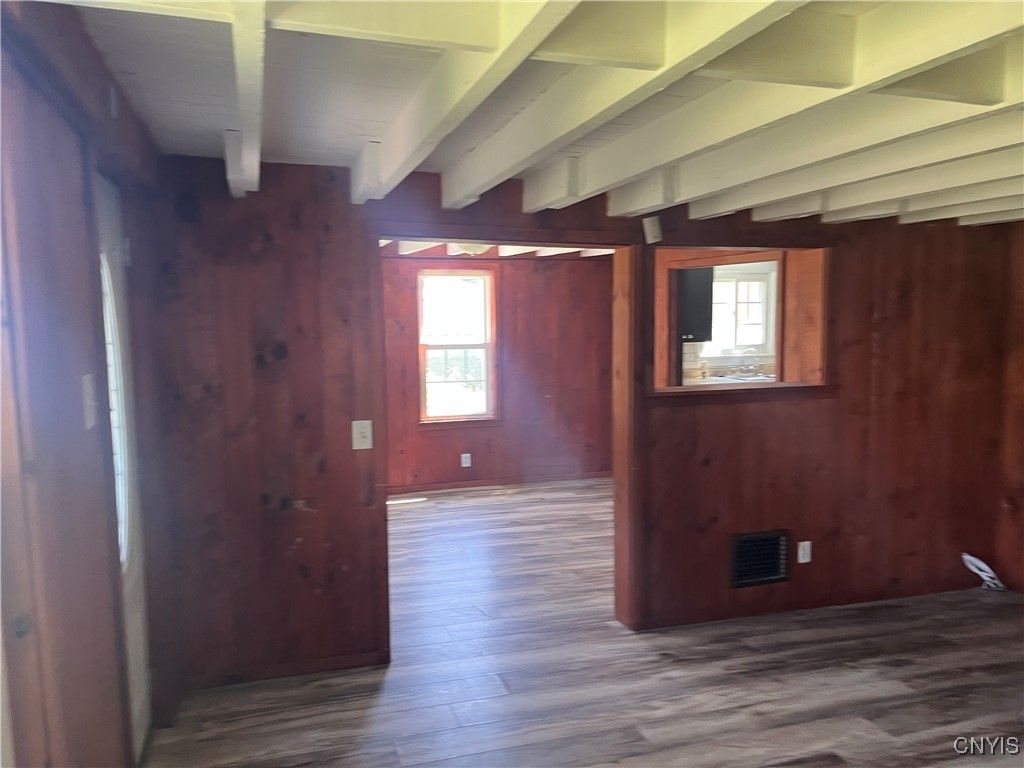 Empty room, Interior, Wood Texture Flooring, Wooden Walls