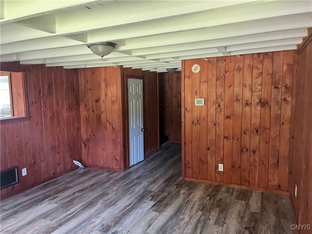 Empty room, Interior, Wood Texture Flooring, Wooden Walls