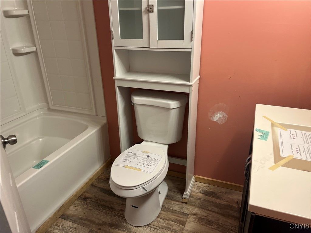 Bathroom, Interior, Wood Texture Flooring