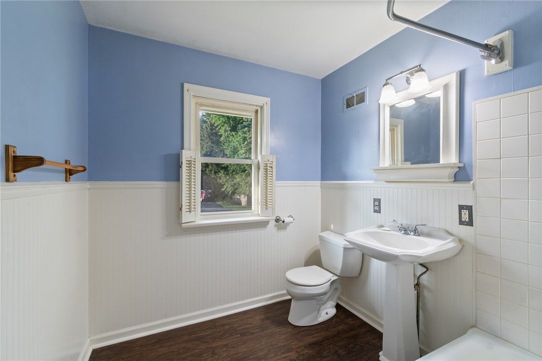 Bathroom, Interior, Wood Texture Flooring