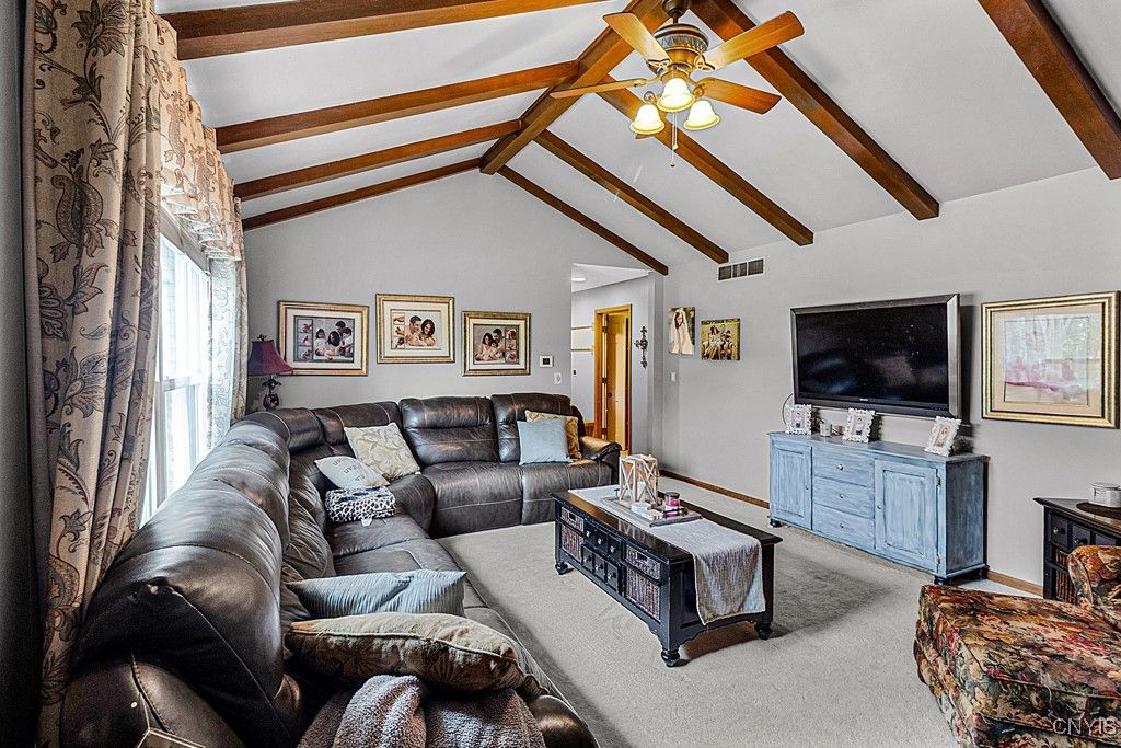 Interior, Living room, Wooden Beams