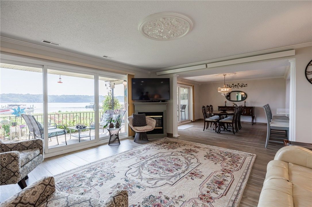 Chandelier, Dining room, Interior, Water, Wood Texture Flooring