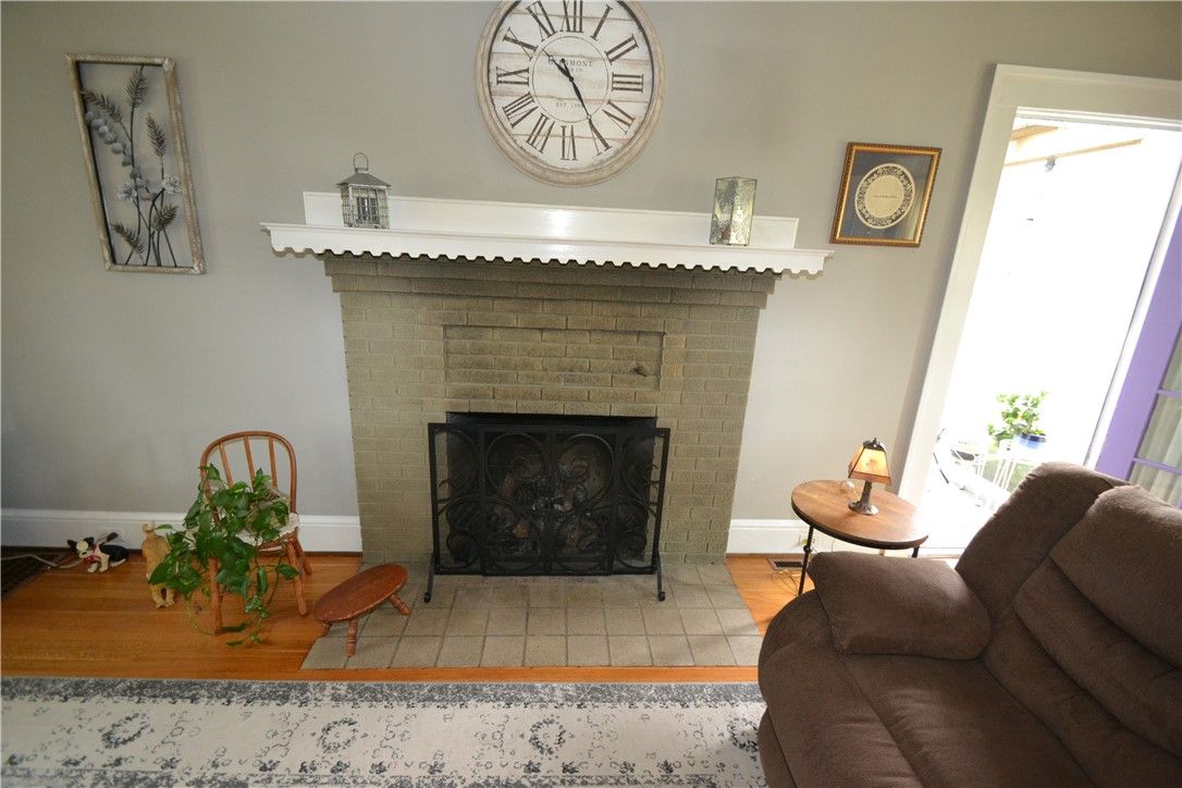 Fireplace, Interior, Wood Texture Flooring