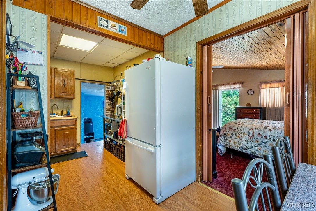 Interior, Kitchen, Wood Texture Flooring