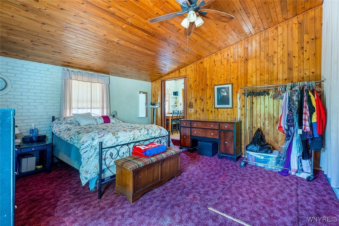 Bedroom, Interior, Wooden Ceilings, Wooden Walls
