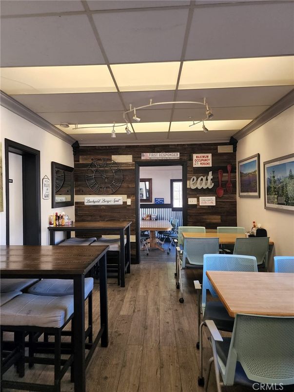 Dining room, Interior, Wood Texture Flooring, Wooden Walls