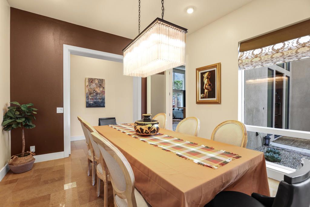 Chandelier, Dining room, Interior, Recessed Lighting