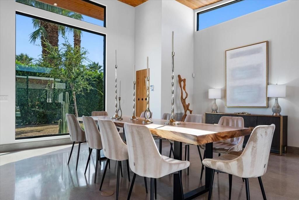 Dining room, Interior, Wooden Ceilings