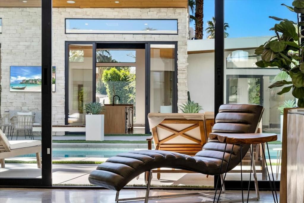 Exterior, Pool, Stone Walls