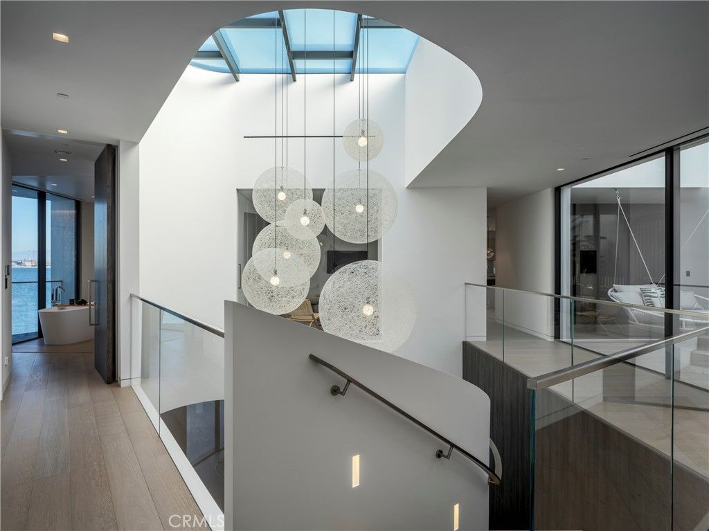 Interior, Pendant Lights, Recessed Lighting, Water, Wood Texture Flooring