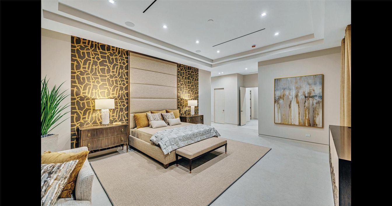 Bedroom, Interior, Recessed Lighting