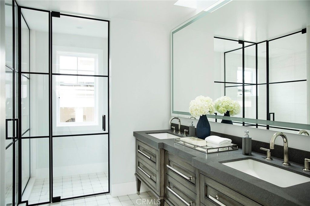 Bathroom, Dual Sink Vanities, Glass Shower, Interior